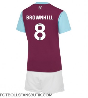 Burnley Josh Brownhill #8 Replika Hemmatröja Barn 2024-25 Kortärmad (+ Korta byxor)